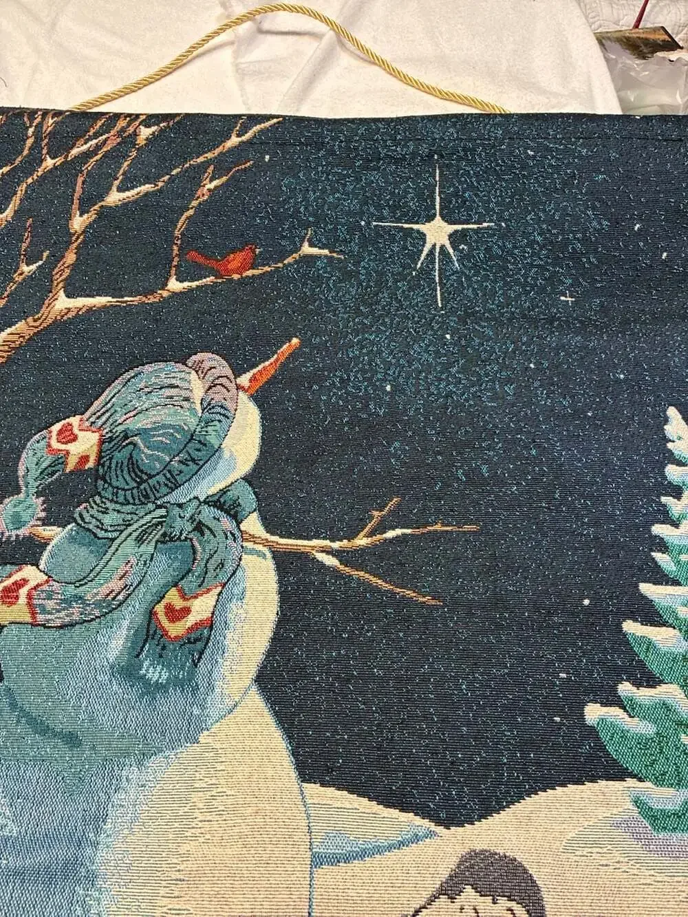 Sandi Gore Evans Do You See What I See Christmas Wall Hanging Tapestry
